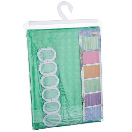 Штора для ванной комнаты 3D PEVA 180х180см 3DP-130 цвета в ассортименте, 1/72