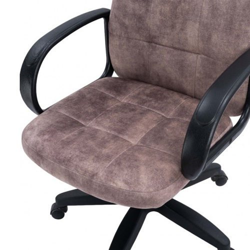 Кресло офисное, компьютерное TRON V1 велюр Prestige, 68х52х51.5 см, темно-бежевый