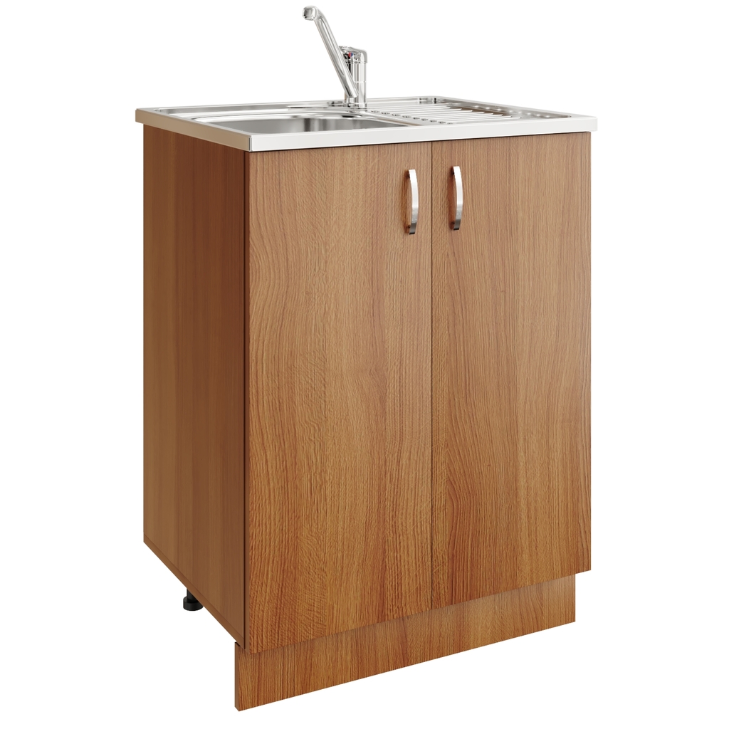 Тумба 60 ЛДСП дуб, ОТДЕЛЬНО ПРИОБРЕТАЕТСЯ МОЙКА