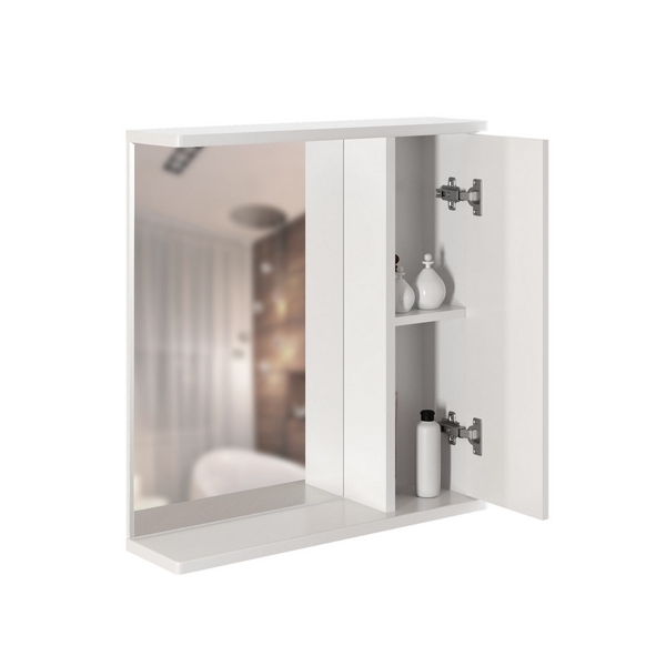 Зеркальный шкаф, Росток 65, правый без подсветки, ПВХ