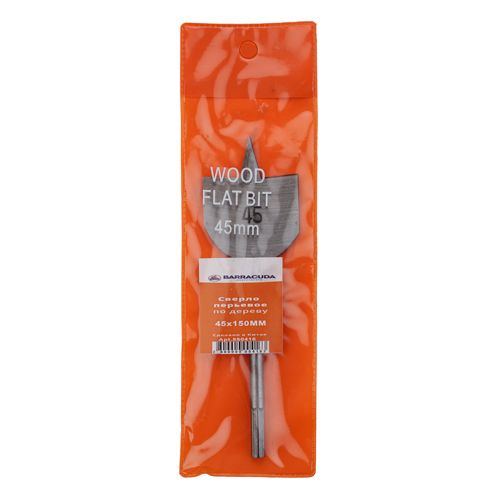 Сверло по дереву перьевое 45*150мм Барракуда, 5/300