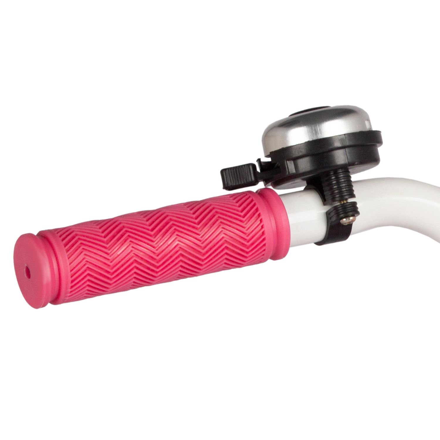 Велосипед NOVATRACK 20, TETRIS белый, тормоз нож, крылья цвет, багажник, корзина, защ.цепи