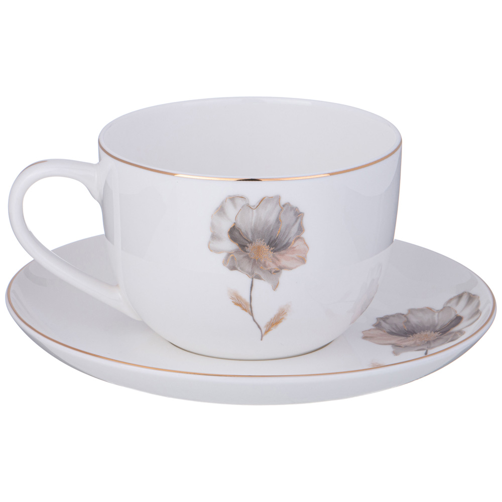 ЧАЙНАЯ ПАРА LEFARD, INSPIRATION, ЗОЛОТОЙ ЦВЕТОК 380 МЛ, КОР=24НАБ.