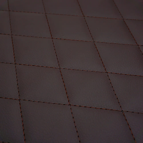 Банкетка, обувница, малая 60 см, кож. зам СТЕГАНЫЙ венге, ножки: серые, 1/1