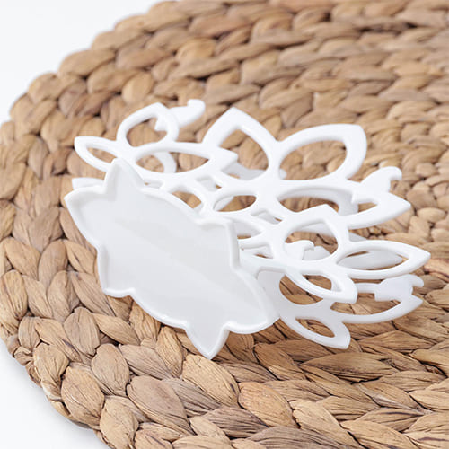 Салфетница Homver Verona 221109529/01, 139х58х105 мм, белая