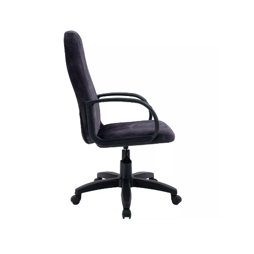 Кресло офисное, компьютерное TRON C1 велюр Standard, хром, темно-серый