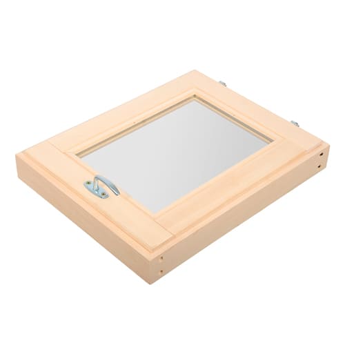 Форточка в парную, стеклопакет, 0,4х0,5 м, с ручкой, затвором, петлями, липа Банные штучки в кор. , 1/1