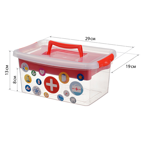 Контейнер 4 л IDEA АПТЕЧКА М 2907, красный