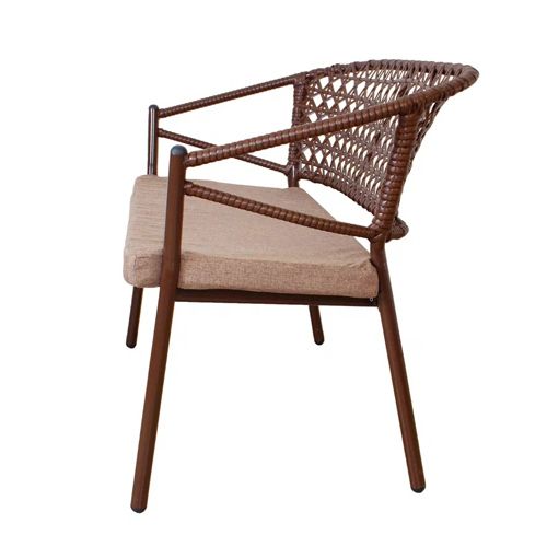 Диван Латте двухместный с подушкой, коричневый