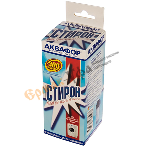 Фильтр магистральный Стирон от накипи предфильтр для стиральной маш. , быт. техн. , Аквафор, 1/24