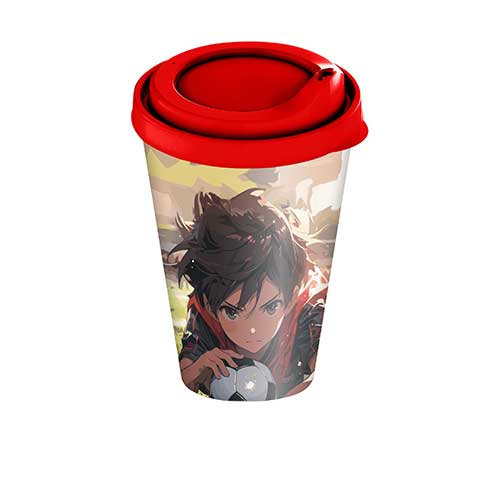 Стакан детский с крышкой 420 мл Homver 221502690/00, с декором Anime kids микс 1