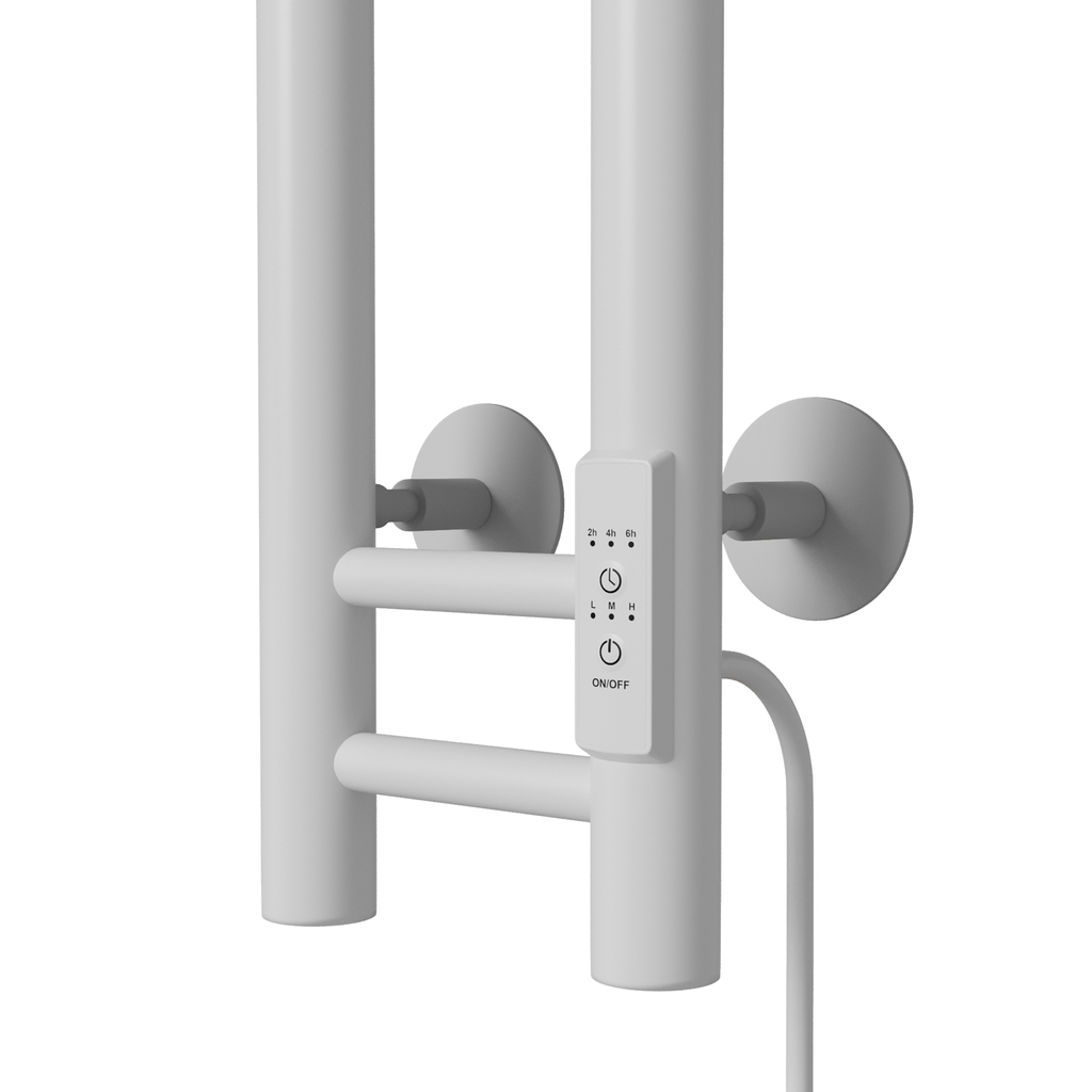 Полотенцесушитель MIXLINE MOON WHITE 120/10, таймер, 103 Вт электрический БЕЛЫЙ