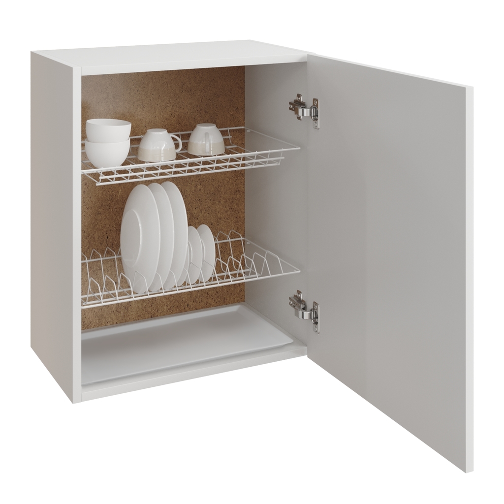 шкаф навесной кухонный с сушкой 50 белый