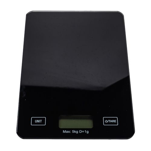 Весы кухонные электронные 5 кг 15Х21,5 стекло, 1/40