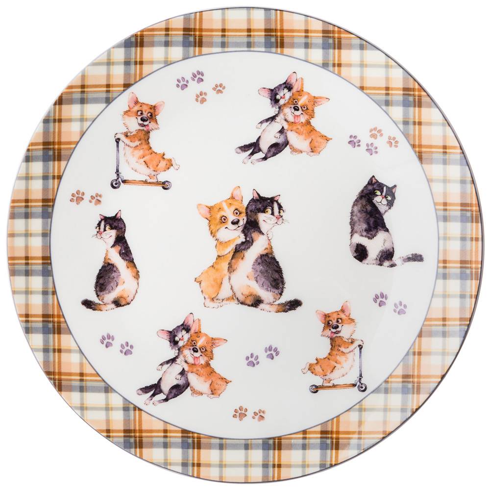 НАБОР ТАРЕЛОК ЗАКУСОЧНЫХ LEFARD, ЛУЧШИЕ ДРУЗЬЯ, 2 ШТ. 23 СМ, КОР=36ШТ.