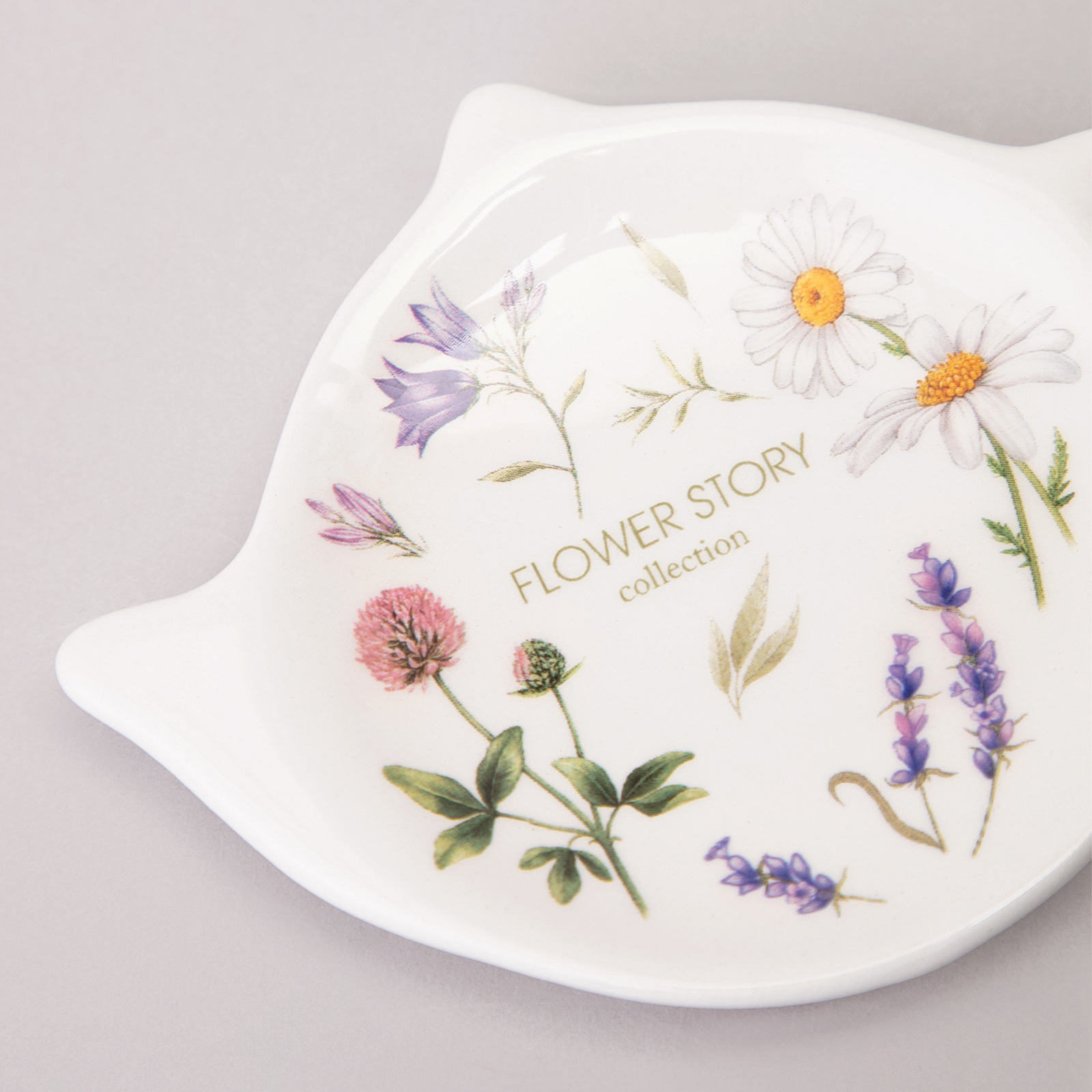 ПОДСТАВКА ПОД ЧАЙНЫЙ ПАКЕТИК AGNESS, FLOWER STORY, 12*8, 5*1, 5 СМ, КОР=144ШТ.