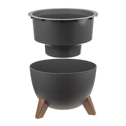 Горшок для цветов Флориан d-250мм 4,2л графитовый, 1/5