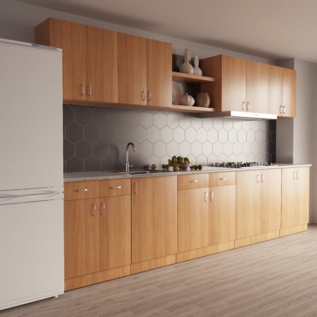 Тумба 60 ЛДСП дуб, ОТДЕЛЬНО ПРИОБРЕТАЕТСЯ МОЙКА