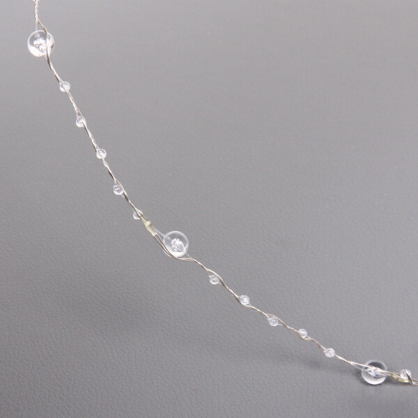 Гирлянда для дома НИТЬ "Льдинка" 10 м 100 ламп LED, 8 реж,IP-20, Теплый белый