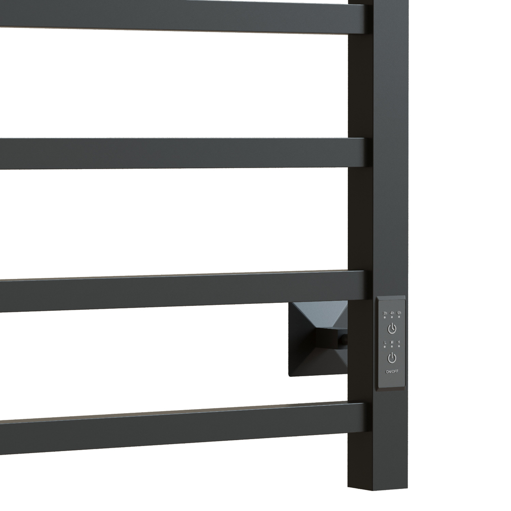 Полотенцесушитель MIXLINE FORTUNE 60х50, таймер, 323 Вт, 6 перекладин электрический ГРАФИТ