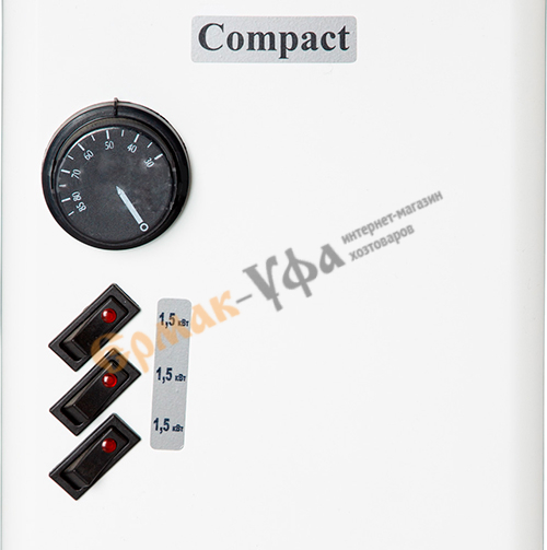 Котел электрический для отопления ЭВПМ 4,5 кВт, с переключением, верхн Compact, 1/1