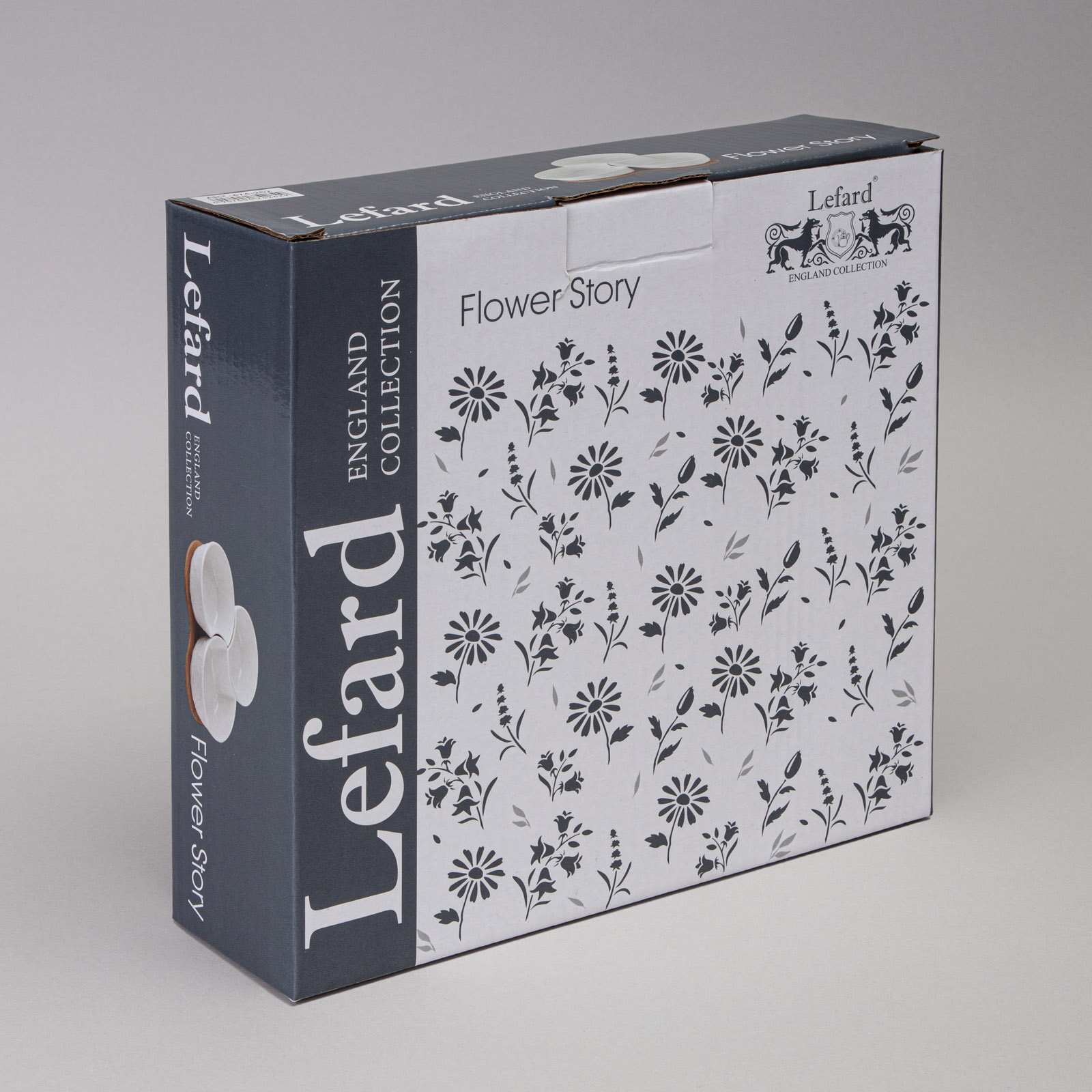 МЕНАЖНИЦА 3 СЕКЦИИ LEFARD, FLOWERS STORY, НА ДЕРЕВ. ПОДСТАВКЕ 22*22*6 СМ 250 МЛ