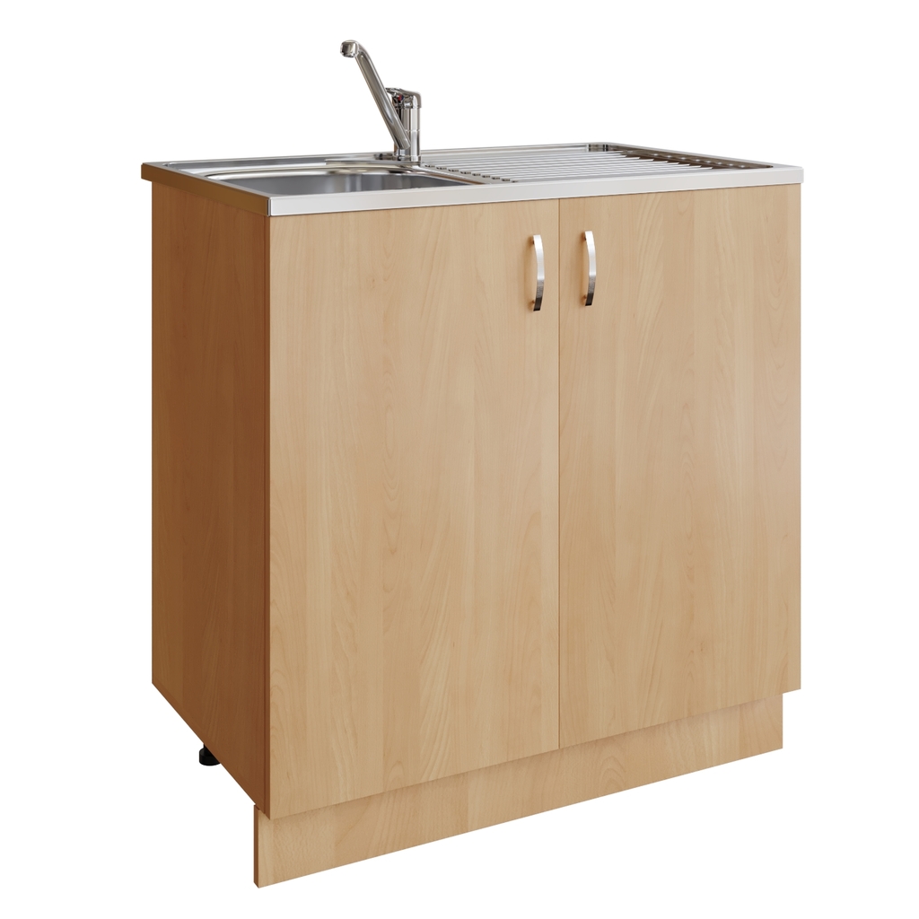 Тумба 80 ЛДСП бук, ОТДЕЛЬНО ПРИОБРЕТАЕТСЯ МОЙКА