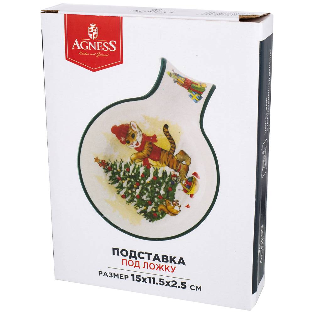 ПОДСТАВКА ПОД ЛОЖКУ, ТИГРИНЫЕ ИСТОРИИ, 15*11, 5*2, 5 СМ, КОР=48ШТ.