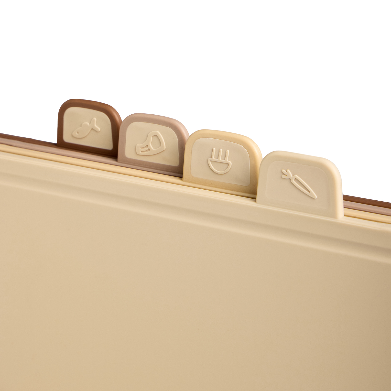 НАБОР AGNESS ИЗ 4 ДОСОК НА ПОДСТАВКЕ, ЦВЕТ: БЕЖЕВЫЙ