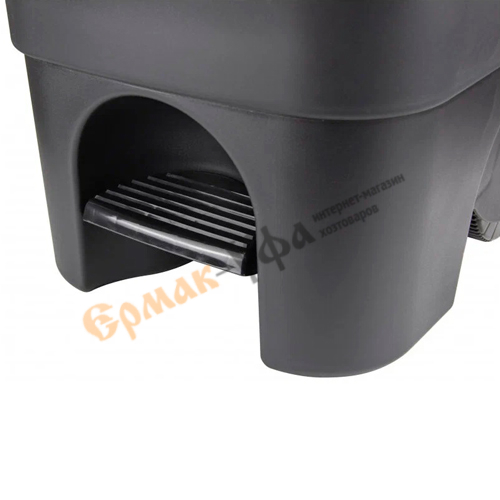 Бак пластм. 60л с педалью на колесах, серый, 1/1