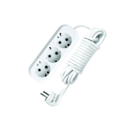 Удлинитель 3-местн 7 м с заземлением Универсал E-303 ПВС 3х1 мм², 1/30