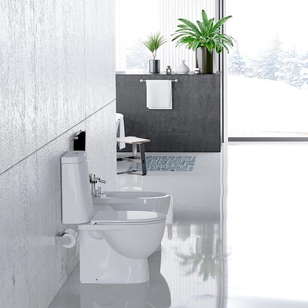 Унитаз-компакт, Fest Comfort,  а/вспл, гор, ниж, 2кн.AlcaPlast/Oliveira, дюро м/л, clip up, Sanita L