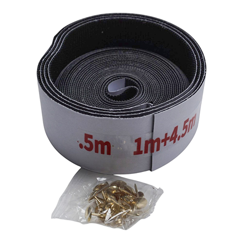 Сетка антимоскитная 100х210см, усиленная, 36 магнитов, серая, в комплекте липкая лента и гвозди, 1/10/60