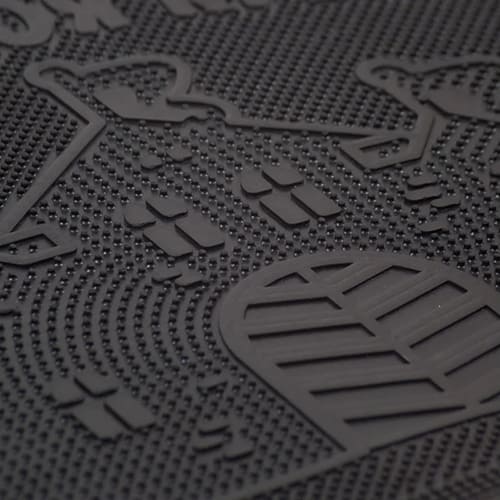 Коврик резиновый SUNSTEP Мой дом - моя крепость 40 х 60 см, черный