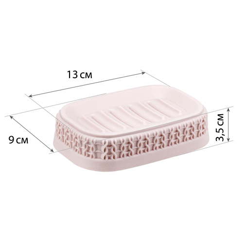 Мыльница IDEA ВЯЗАНИЕ М 2238, чайная роза