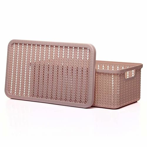 Коробка с крышкой 6 л IDEA ВЯЗАНИЕ М 2370, чайная роза