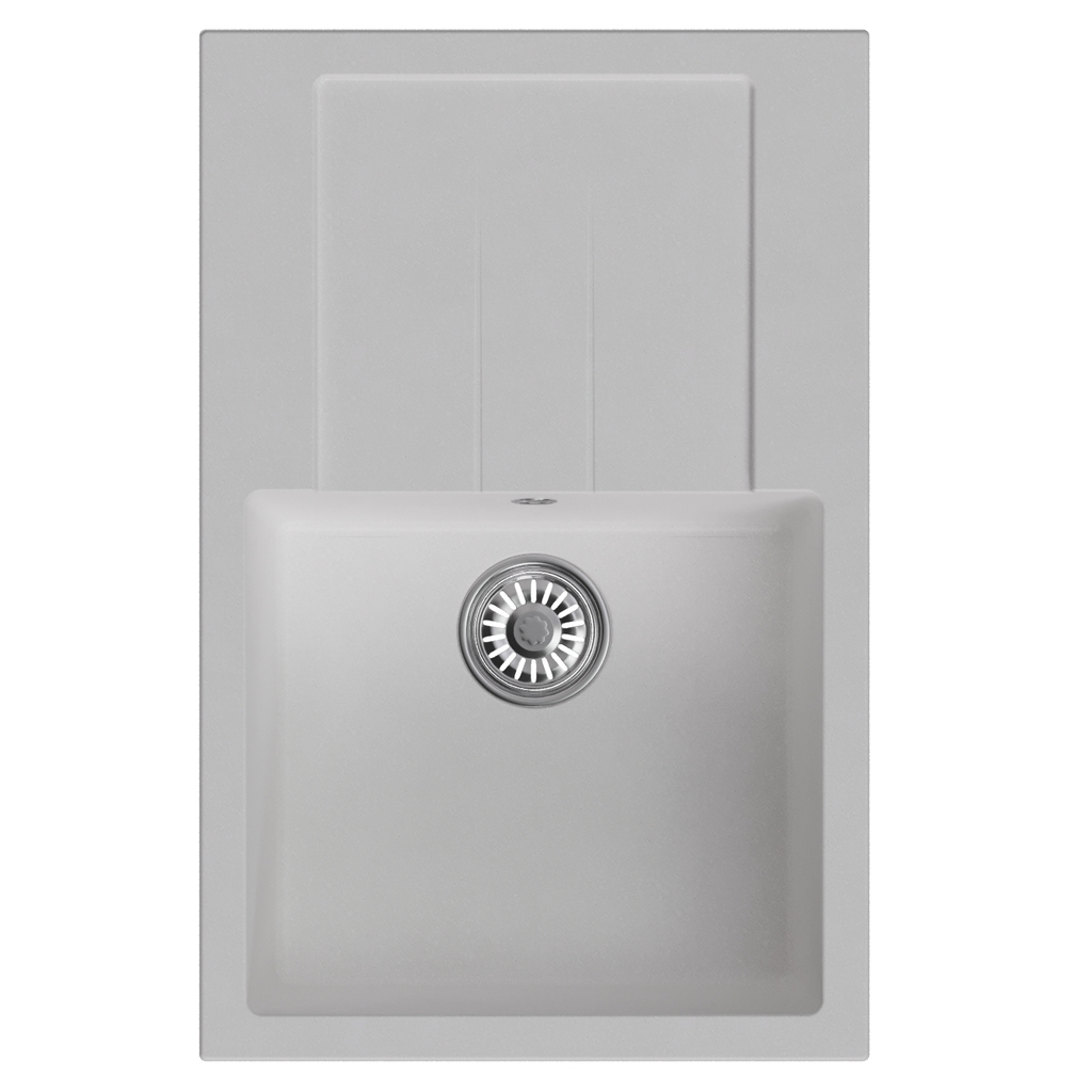 Мойка ML-GM31 с крылом, ультра-белая, 341, 770*500*190мм NEW