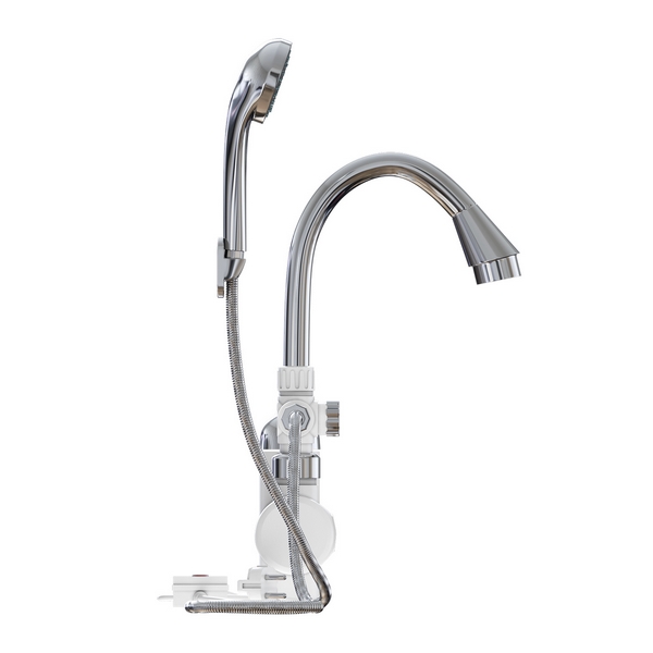 Проточный водонагреватель WH-004, 3, 3 кВт, УЗО, умыв с лейкой, индикатор темп MIXLINE