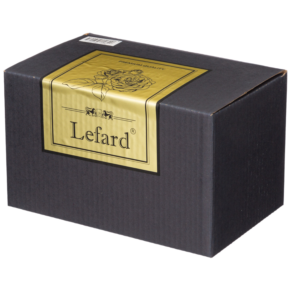 МАСЛЕНКА "LEFARD GOLD GLASS" 17,5*10,5 СМ. ВЫСОТА=9 СМ. (КОР=24ШТ.)