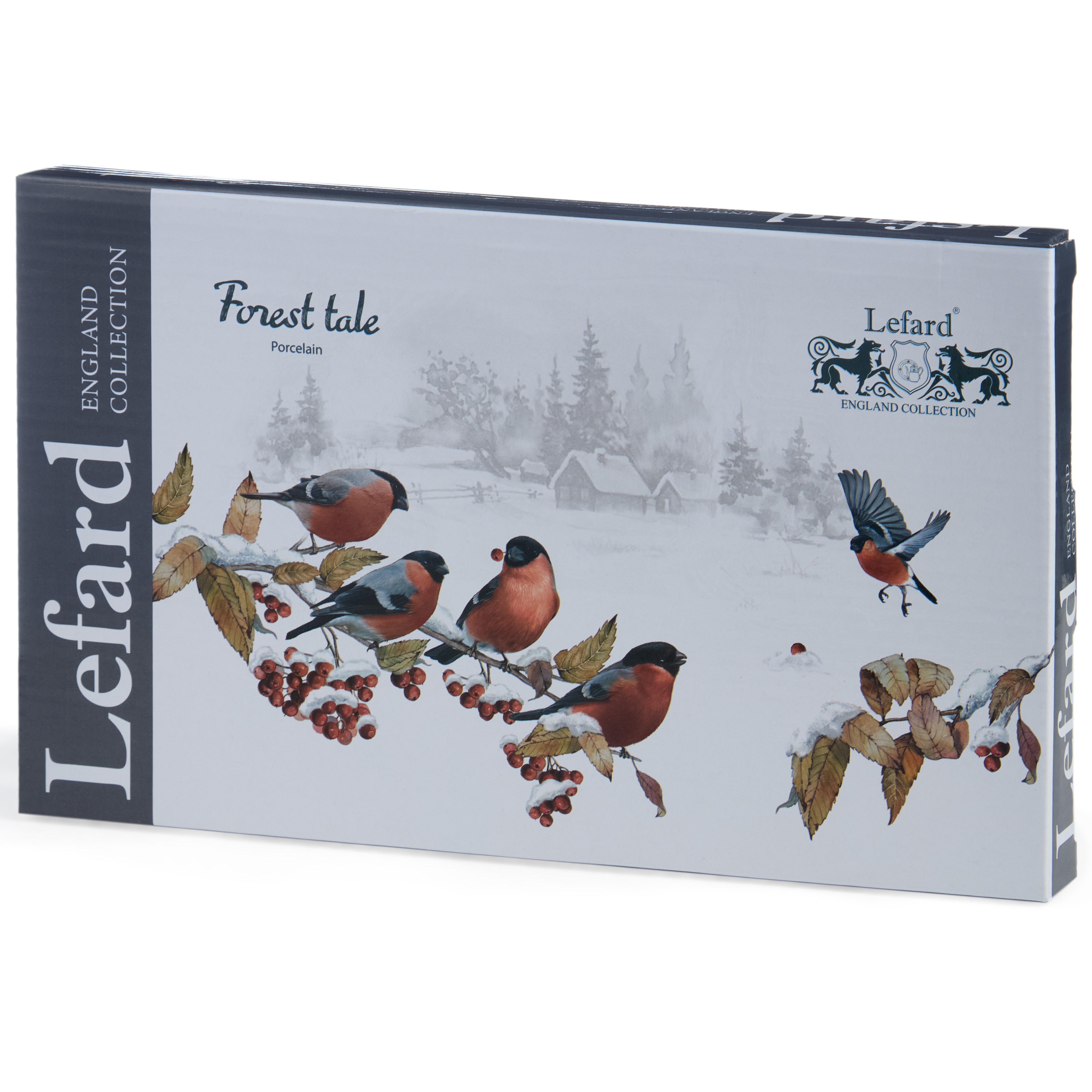 БЛЮДО LEFARD "ЛЕСНАЯ СКАЗКА" 30 СМ ПРЯМОУГ. СНЕГИРИ (КОР=16ШТ.)