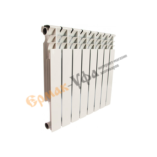 Радиатор алюминиевый ROMMER Optima 500/80/ 8 секций 135 Вт/сек, 0,8кг/сек, 1/1