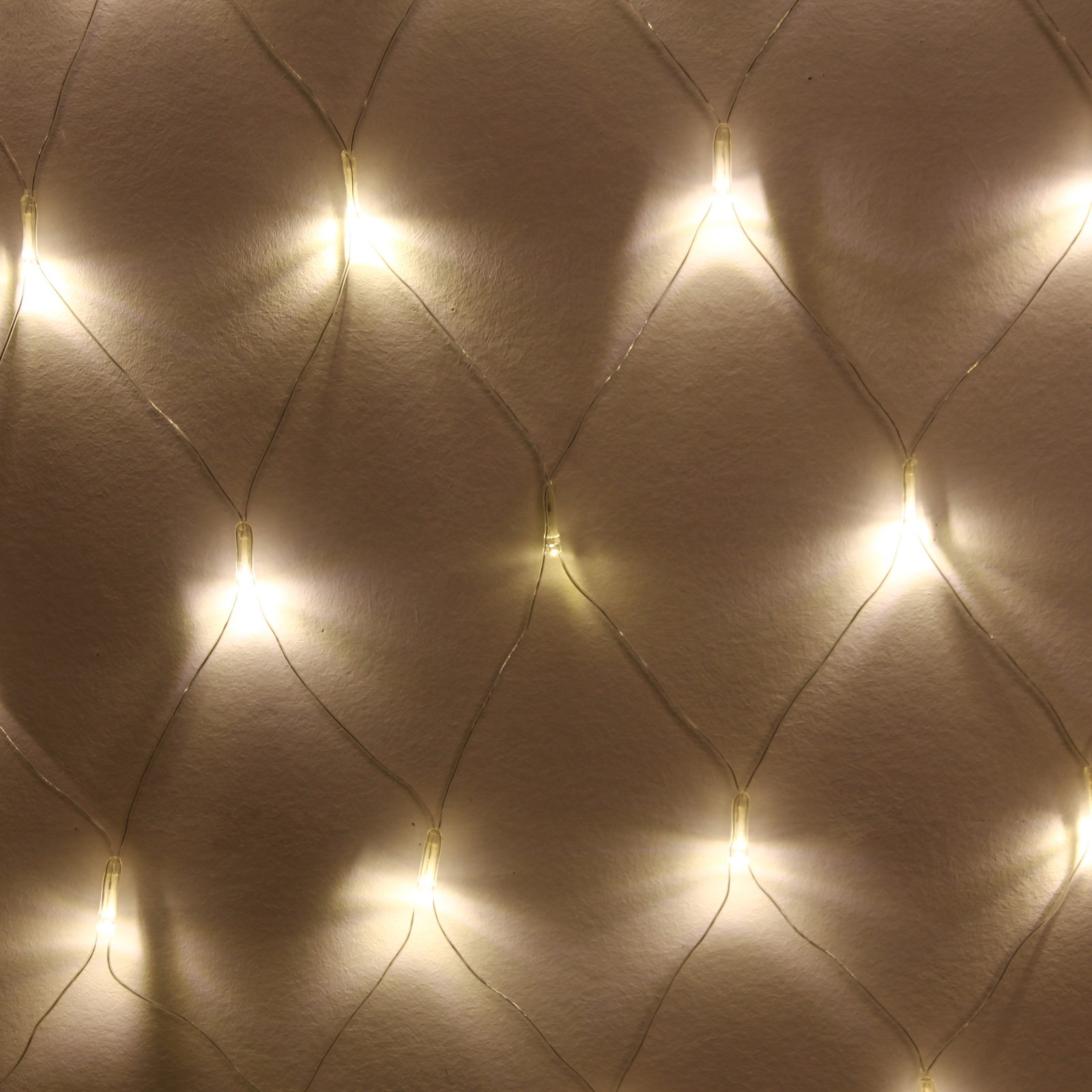 Гирлянда для улицы СЕТКА "Мерцание" ш2,0* в1,5 м 192 ламп LED, прозр.пров,1 реж.,IP-54, Теплый белый (возможность соединения)