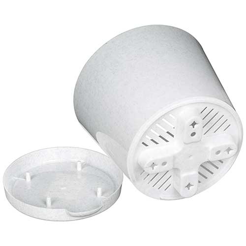 Горшок для цветов 2 л Homver Oregano 221602433/01, 160 мм, с прикорневым поливом, мраморный