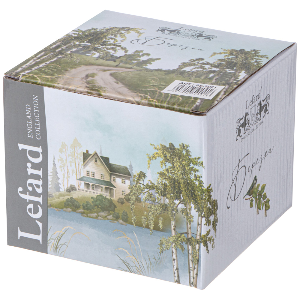 САХАРНИЦА LEFARD, БЕРЕЗКИ, 380 МЛ НА ДЕРЕВ. ПОДСТАВКЕ, КОР=36ШТ.