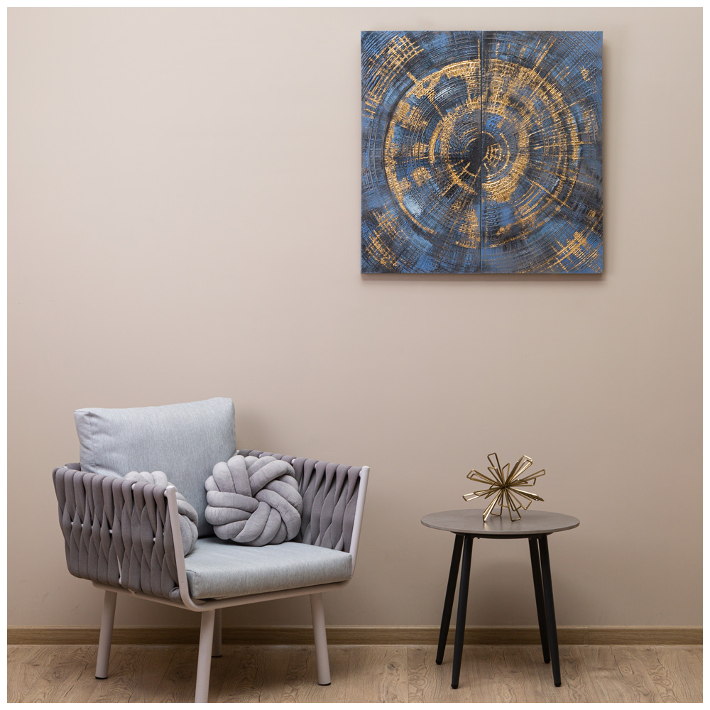 Комплект из 2-х картин, ЗОЛОТЫЕ ЛУЧИ, 40Х80Х3 см, каждая