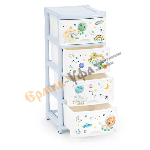 Комод 4-х секц детский для мальчика, Альтернатива, М1243, 1/1