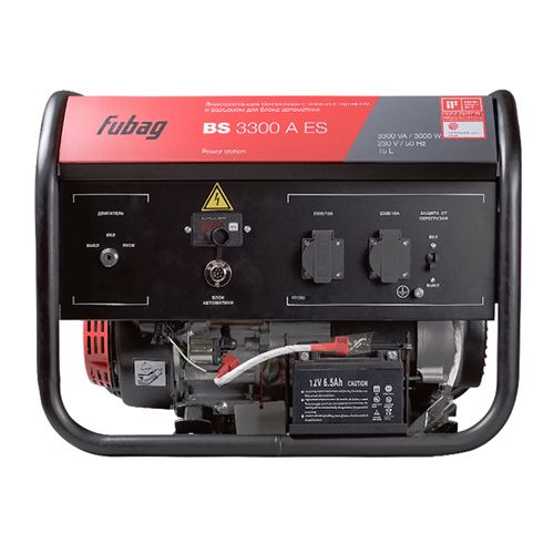 Генератор бензиновый FUBAG BS 3300 A ES (3кВт,230В, 13А, бак 15л, ручн/эл. старт,2 розетки 220 В / 16 А)