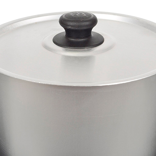 Кастрюля 2,5 л 2 мет. ручки, с крышкой, штампованный алюминий, БЕЛАЯ КАЛИТВА, 1/12