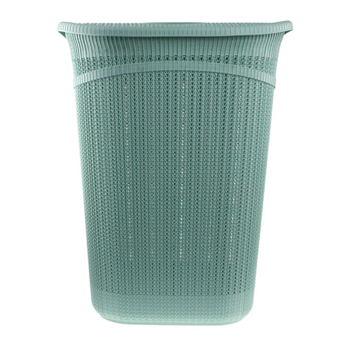 Корзина для белья 55 л IDEA ВЯЗАНИЕ М 2613, фисташковая