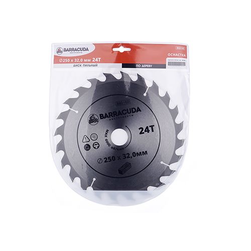 Диск пильный по дереву 250*32. 0*24T Барракуда, 1/25